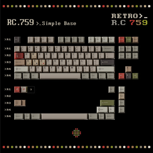 Keykobo Retro 759 Keycaps Set Group Buy
