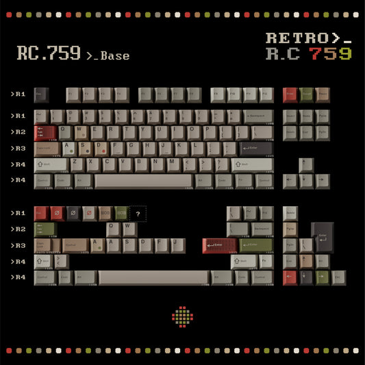 Keykobo Retro 759 Keycaps Set Group Buy