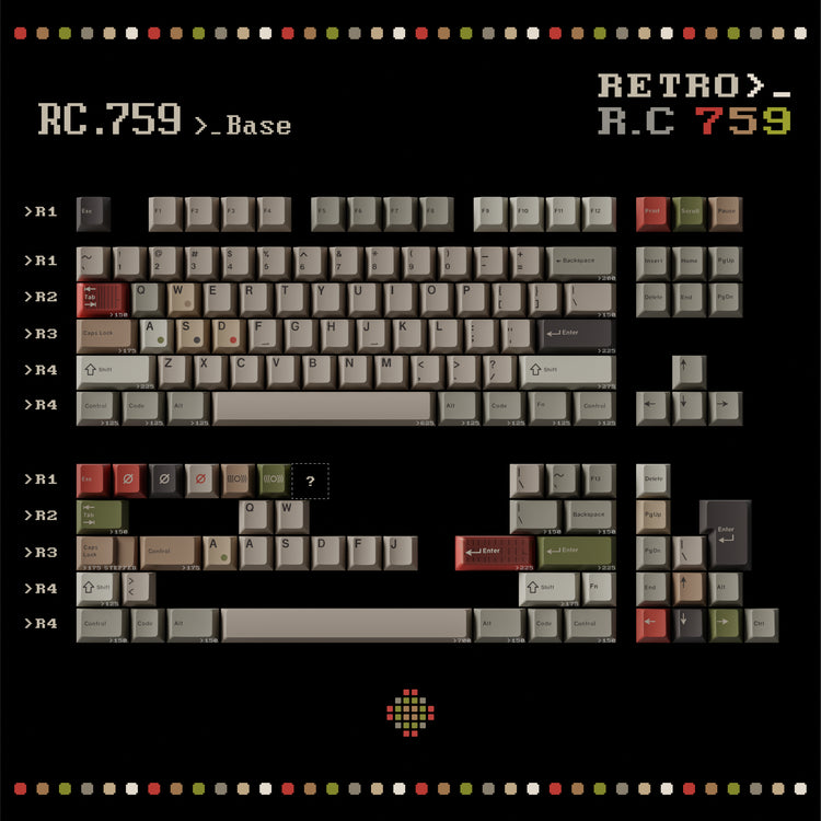 Keykobo Retro 759 Keycaps Set Group Buy