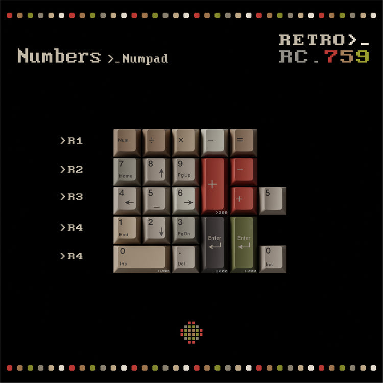 Keykobo Retro 759 Keycaps Set Group Buy