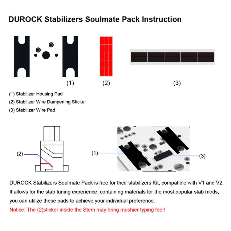 Durock V2 Stabilizer (Smokey)